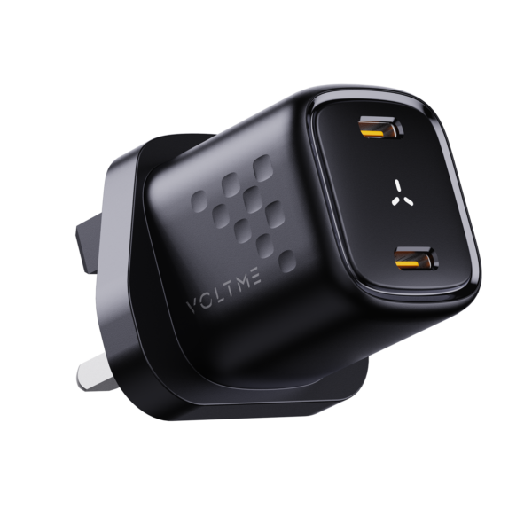 VOLTME Revo 30 Duo CC | PD30W | 2 USB-C Ports | UK Plug | GaN Charger